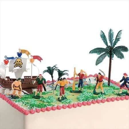 Kit de décoration Gâteau Pirates pour l'anniversaire de votre